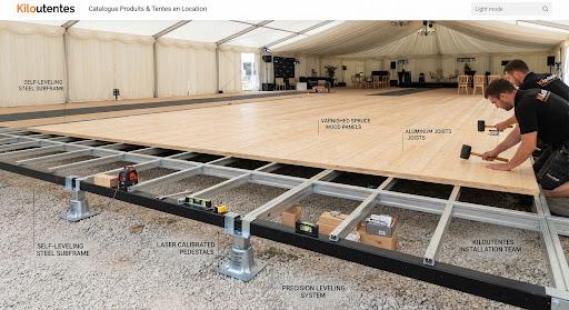 Plancher Autoporté Bois Massif & Ossature Acier