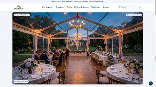Mariages de prestige sous chapiteau cristal